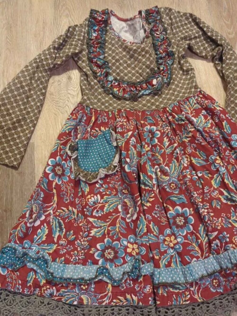 Mustard pie size 7 girls dress